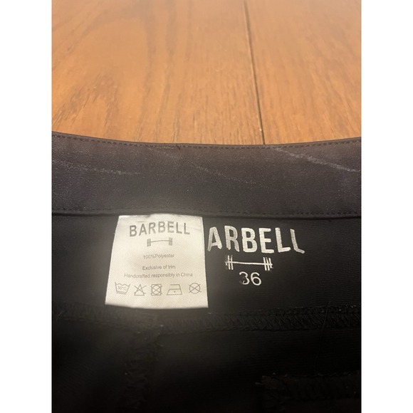 Barbell Apparel Pants Men's 36x33 5 Pocket Chino Black Performance Broken Zipper - Picture 3 of 6